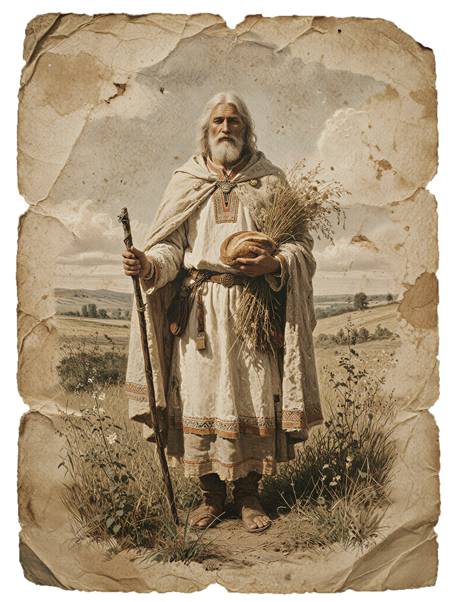 Belobog, the Slavic god of light and goodness