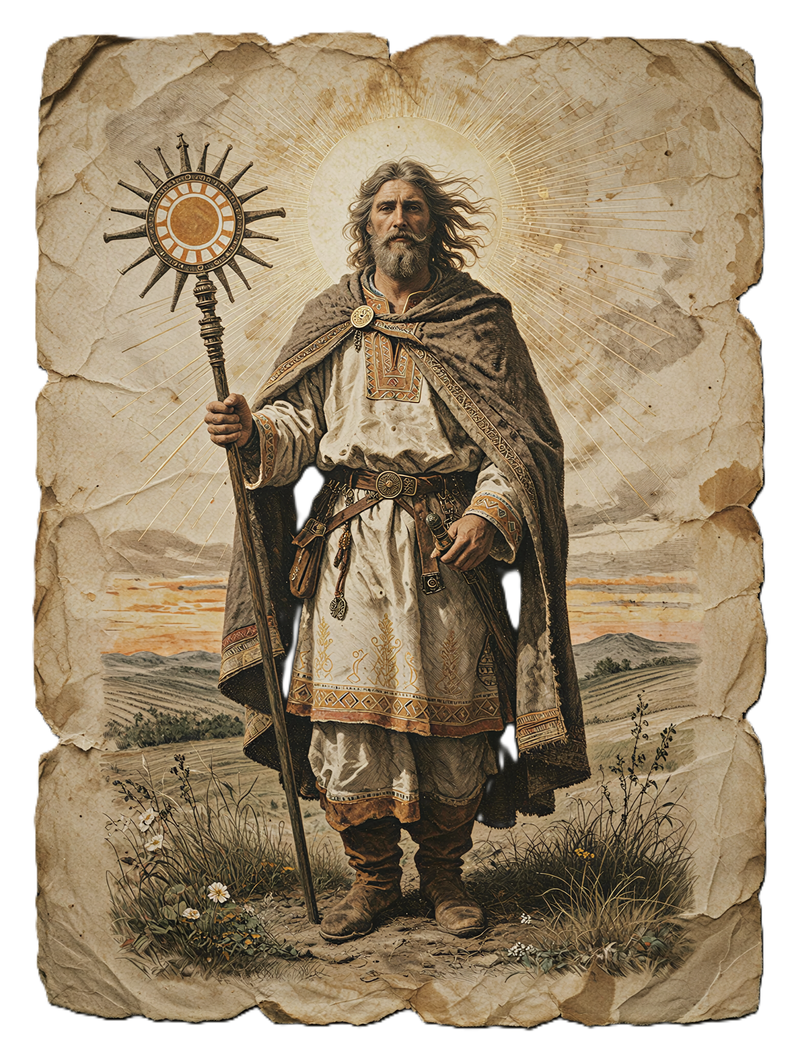 Dazhbog, the Slavic god of the sun and prosperity