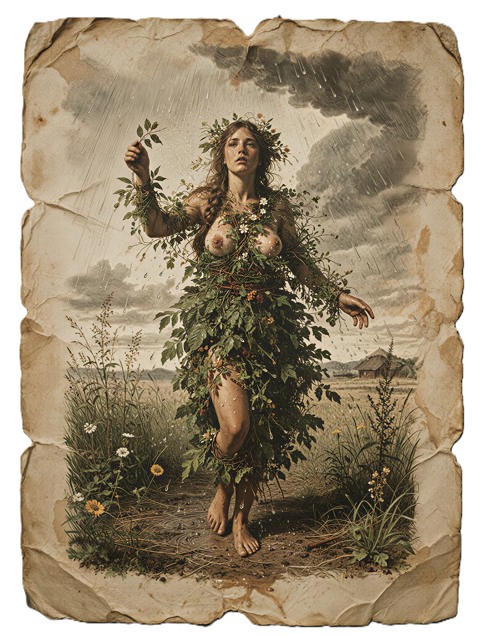 Dodola, the Slavic goddess of rain and weather