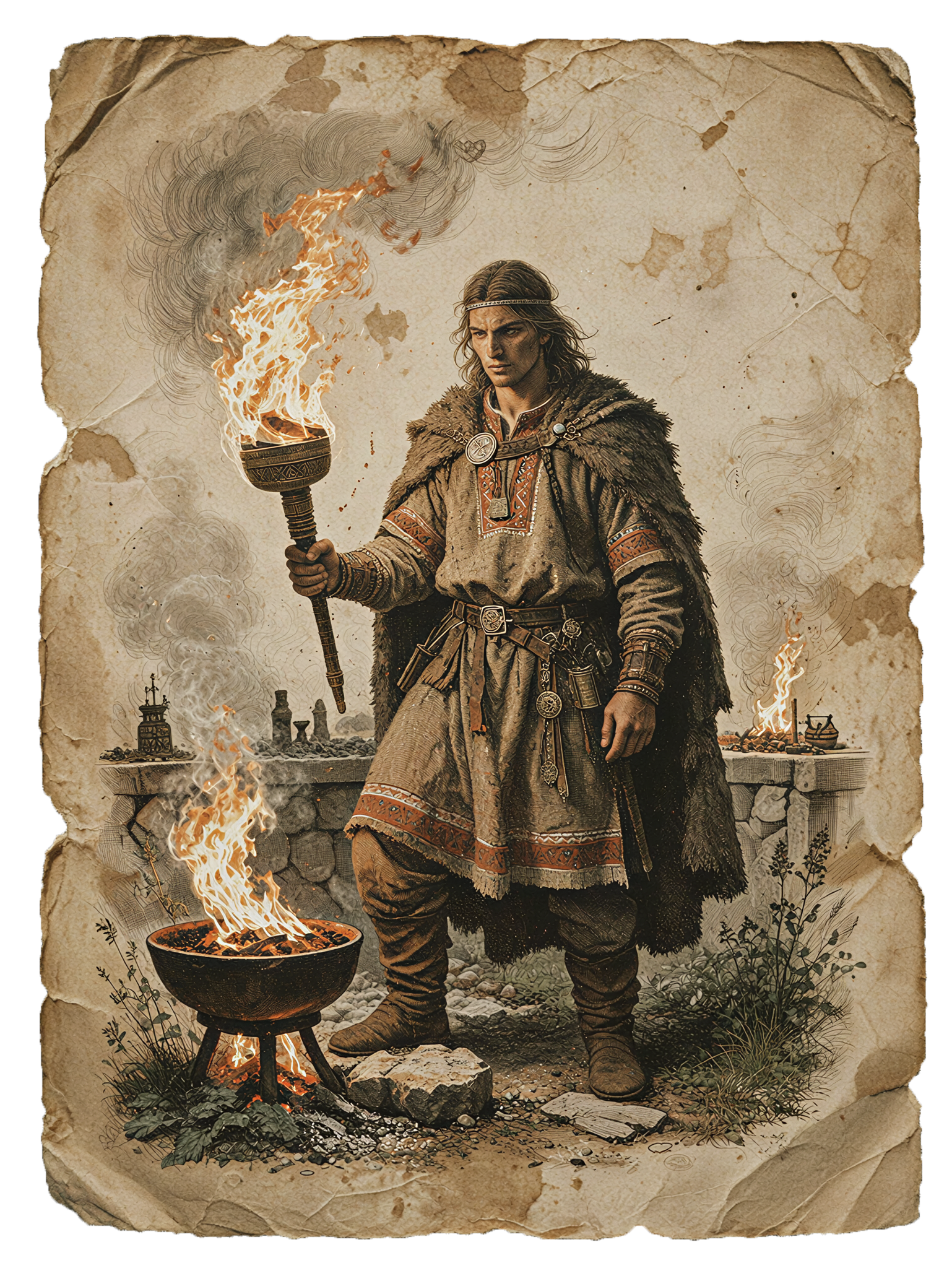 Svarozhich, the Slavic god of fire and the forge