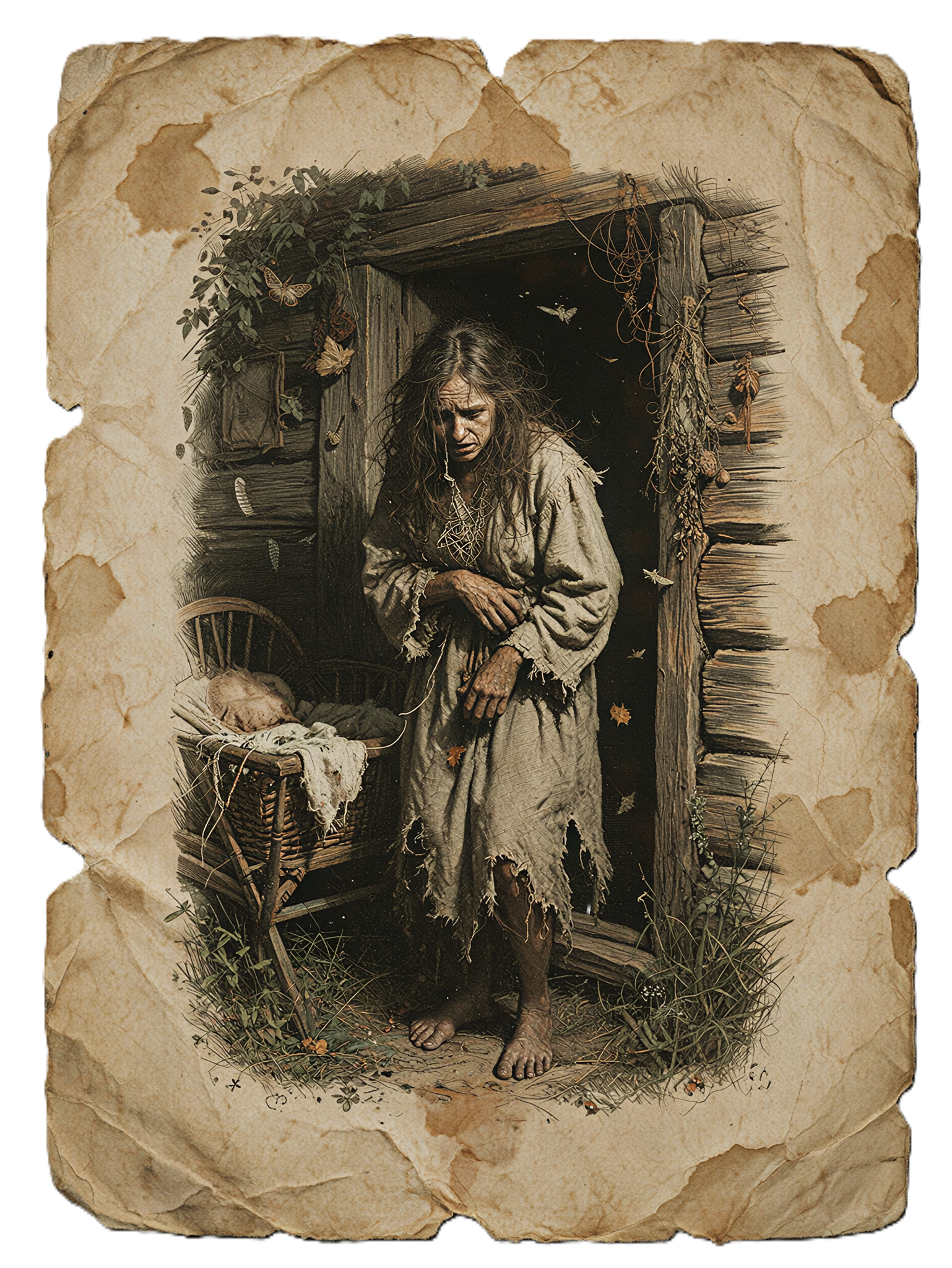 Nocnica, the Slavic spirit of the night and darkness