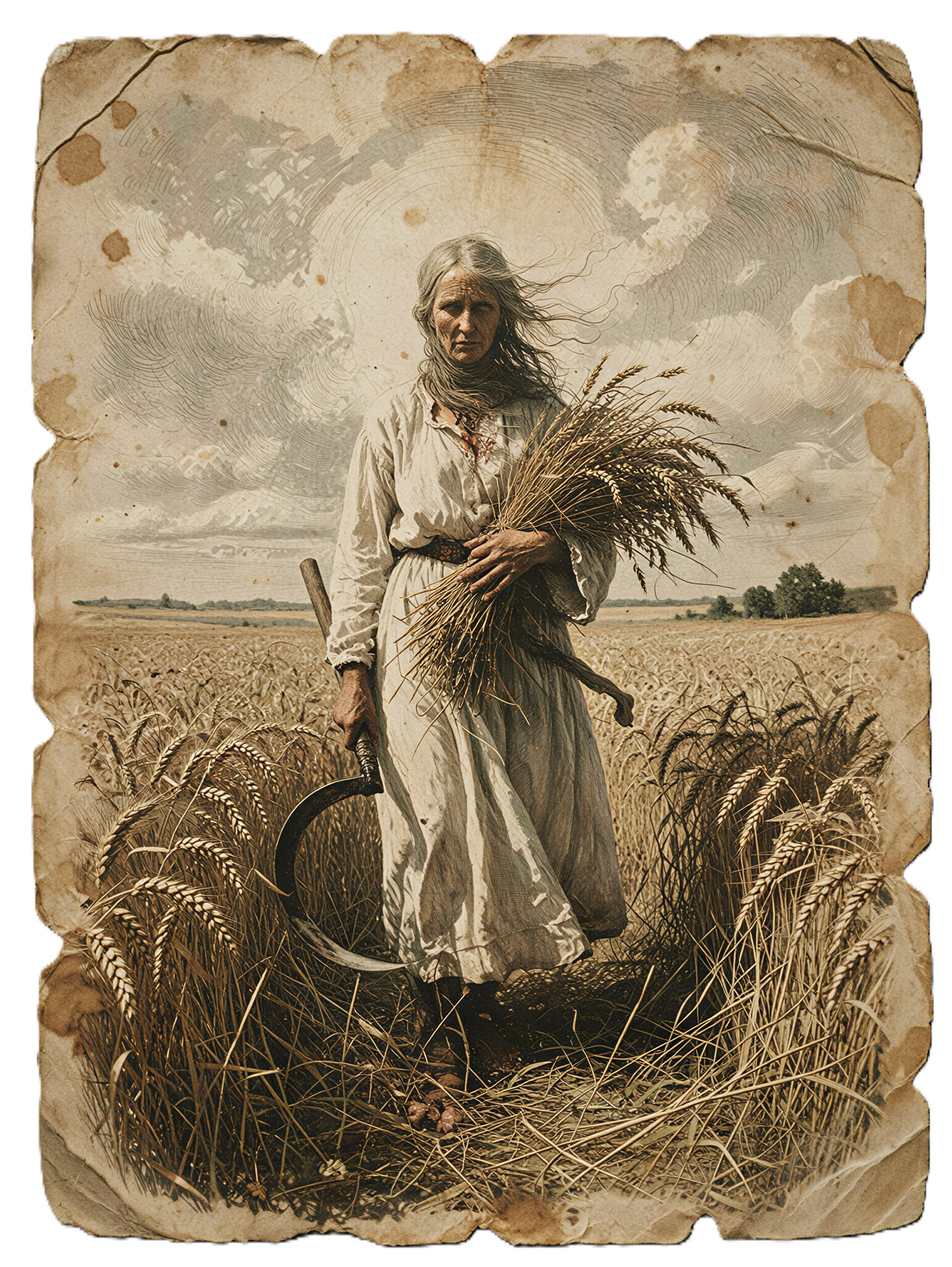 Poludnica, the Slavic spirit of the midday and heat